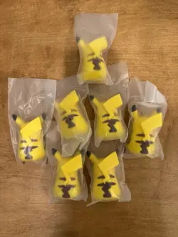 7X Squishy Pikachu Pokemon Toy Paldea Adventure Chest Promo Set - Lot of 7 - Image 2