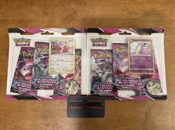 Pokemon Sword Shield Fusion Strike 3 Pack Blister Booster Eevee & Espeon - Both - Image 1