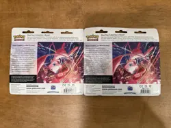 Pokemon Sword Shield Fusion Strike 3 Pack Blister Booster Eevee & Espeon - Both - Image 2
