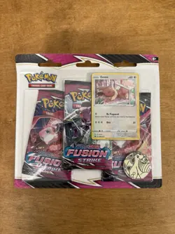 Pokemon Sword Shield Fusion Strike 3 Pack Blister Booster Eevee & Espeon - Both - Image 3