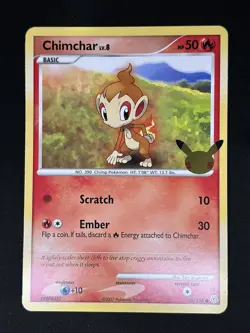 NM Jumbo Chimchar Sinnoh First Partner Pack 76/130 Oversize DPBP#451 Pokemon TCG - Image 1