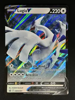 JUMBO Lugia V Black Star Promo SWSH 301 Crown Zenith Promo Pokemon TCG NM - Image 1