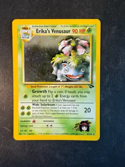Pokemon TCG Erika's Venusaur Gym Challenge 4 Holo Unlimited Rare NM/LP - Image 1
