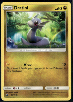 Pokemon - Dratini - 34/70 - Reverse Holo - Dragon Majesty - NM/M - Image 1