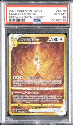 2023 POKEMON SWORD & SHIELD CROWN ZENITH SECRET FULL ART/ARCEUS VSTAR PSA 10 - Image 1