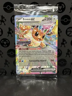 Pokemon Eevee EX 75/131 Stamped Prismatic Evolutions Surprise Box Promo Sealed - Image 1
