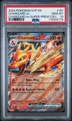 2024 POKEMON SVP EN-SV BLACK STAR PROMO #161 CHARIZARD EX PSA 10 - Image 1