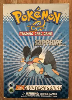 Pokemon EX Ruby & Sapphire - Sapphire Theme Deck (2003, English, Complete, WotC) - Image 1