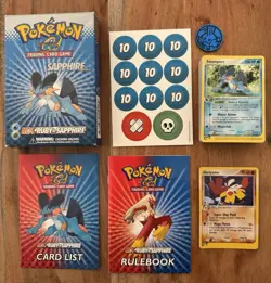 Pokemon EX Ruby & Sapphire - Sapphire Theme Deck (2003, English, Complete, WotC) - Image 2
