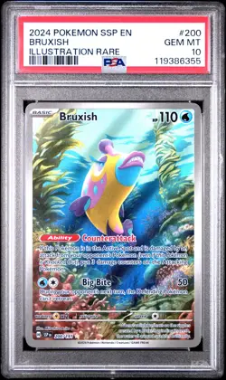 2024 POKEMON SSP EN-SURGING SPARKS ILLUSTRATION RARE #200 BRUXISH PSA 10 - Image 1