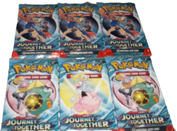 POKEMON SCARLET & VIOLET LOT (6) BOOSTER PACKS JOURNEY TOGETHER NISP - Image 1