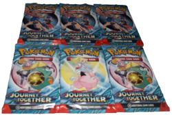 POKEMON SCARLET & VIOLET LOT (6) BOOSTER PACKS JOURNEY TOGETHER NISP - Image 3