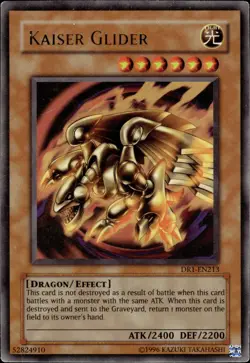 Kaiser Glider - Ultra Rare DR1-EN213 - MP - YuGiOh - Image 1