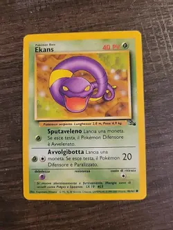 Ekans (Italian) Fossil 46/62 Pokemon TCG Card HP Regular Common - Image 1