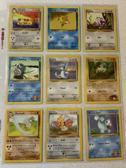 Pokemon Card Binder Collection - Vintage Card Lot | 1999-2000 WOTC Rare/Uncommon - Image 1
