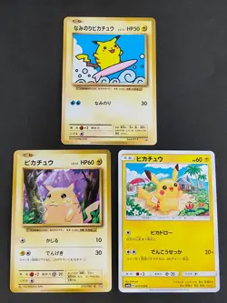 LP Surfing Pikachu Pokemon Card Japanese 264/XY-P 20th Anniv Special Pack eb105 - Image 1