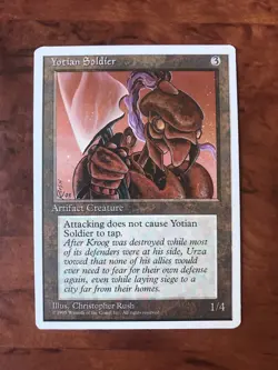 Yotian Soldier MTG Magic the Gathering Card NM Near Mint Fourth 4th Edition - Image 1