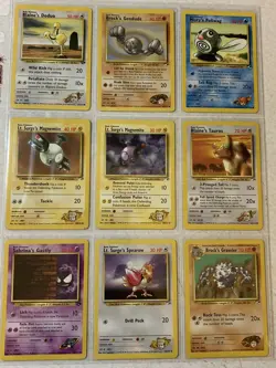 Pokemon Card Binder Collection - Vintage Card Lot | Misty Gym Heroes WOTC - Image 1