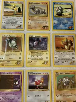 Pokemon Card Binder Collection - Vintage Card Lot | Misty Gym Heroes WOTC - Image 2