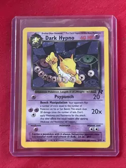 Dark Hypno 9/82 Holo Shiny Card Excellent Condition Pokemon (T76) - Image 1