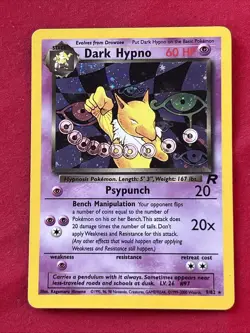 Dark Hypno 9/82 Holo Shiny Card Excellent Condition Pokemon (T76) - Image 2