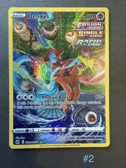 Pokemon Deoxys TCG Full Art Ultra Rare Holo Card GG12/GG70 Crown Zenith NM Cond - Image 1