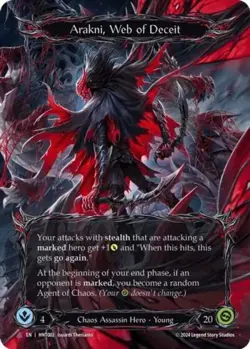 Flesh and Blood FAB Arakni, Web of Deceit (Marvel) NM 1st EditionCold Foil - Image 1