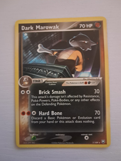 Dark Marowak Non Holo Pokemon Card EX Team Rocket Returns 7/109 (MP) - Image 1