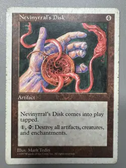 Nevinyrral's Disk #391 Rare MTG Core Set 5th Edition Regular LP - Image 1