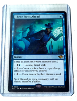 Three Steps Ahead Outlaws of Thunder Junction (Regular) NM Magic The Gathering - Image 1