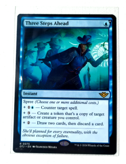 Three Steps Ahead Outlaws of Thunder Junction (Regular) NM Magic The Gathering - Image 2