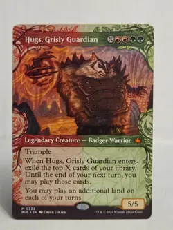 MTG Hugs, Grisly guardian (showcase) - Bloomburrow (BLB) 0333 - Near Mint / Mint - Image 1