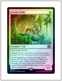 1x Ocelot Pride, Foil, Modern Horizons 3, Magic MTG NM - Image 1