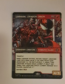 Carnage, Crimson Chaos Showcase NM/M Marvel Spiderman MTG MAGIC THE GATHERING - Image 1