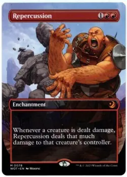 Repercussion - Borderless - Anime Border - Wilds of Eldraine WOE - NM - Image 1