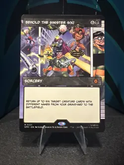 Magic - Behold the Sinister Six! M 0221 (Borderless) Marvel's Spider-Man Regular - Image 1