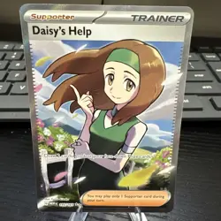 Pokemon TCG Daisy's Help Scarlet & Violet Trainer 151 Full Art UR Card 195/165 - Image 1