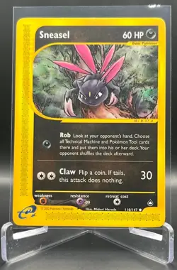 Pokemon TCG Aquapolis SNEASEL Regular, Common - 110/147 - Image 1