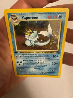 1999 Pokemon - 1st Edition Vaporeon Holo Rare - Jungle 12/64 - WOTC - Image 5
