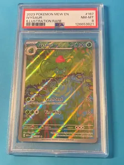 2023 Pokemon Ivysaur Illustration Rare #167 PSA 8 NM-MT | SV151 Mew Set 🌿✨ - Image 1