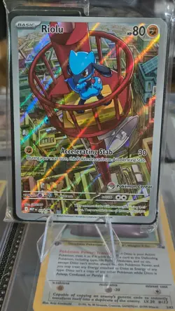 Riolu 010 Pokemon Center Stamped Black Star Promo - TCG Mega Evolutions - NM+/M - Image 1