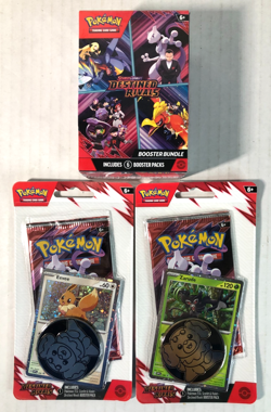 Pokemon Destined Rivals Booster Bundle & Eevee & Zarude Checklane Blister LOT - Image 1
