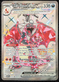 Charizard EX Paldean Fates Tin Promo svp 074 Pokemon TCG NM - Image 1