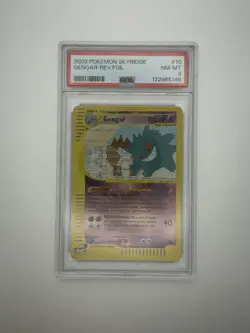Pokemon TCG Gengar #10 Skyridge Reverse Holo Rare PSA 8 PSA 10 New Cert POP 94!! - Image 1