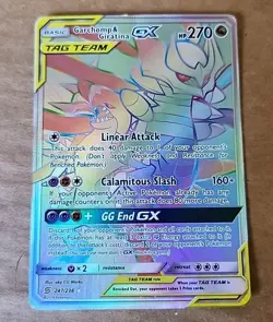 Pokemon TCG Garchomp & Giratina GX Secret Rare 247/236 Unified Minds AS IS! READ - Image 1