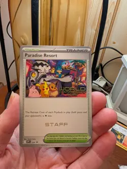 Pokemon Anaheim World Championships Staff stamped Paradise Resort Promo SVP 224 - Image 1