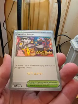Pokemon Anaheim World Championships Staff stamped Paradise Resort Promo SVP 224 - Image 2