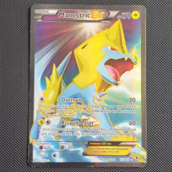 Pokemon TCG: Manectric-EX 113/119 Phantom Forces Ultra Rare [Moderate Play] - Image 2
