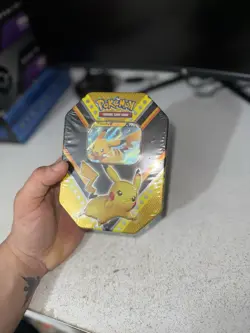 Pokemon PIKACHU V Powers Tin FACTORY SEALED - Image 2