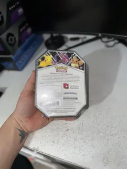 Pokemon PIKACHU V Powers Tin FACTORY SEALED - Image 3